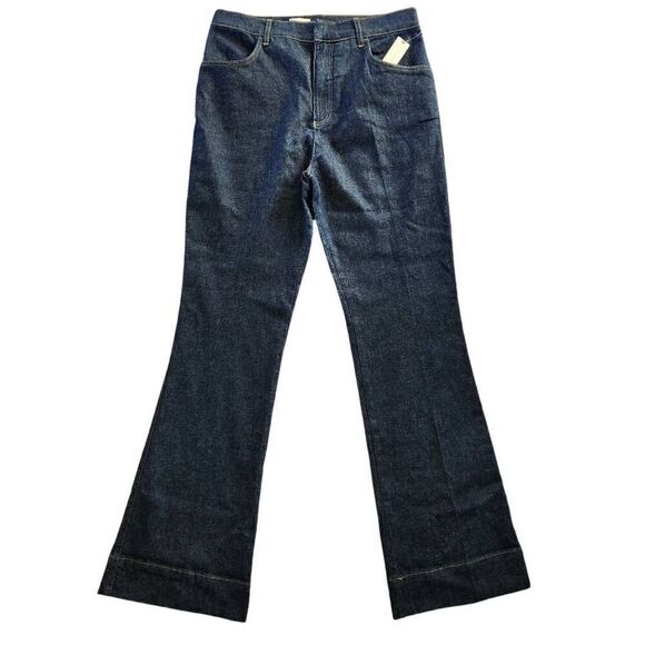 Anthropologie Pilcro Jeans 32 US 12 High Rise Flare Trouser Dark Wash $148 Retai - Picture 1 of 6